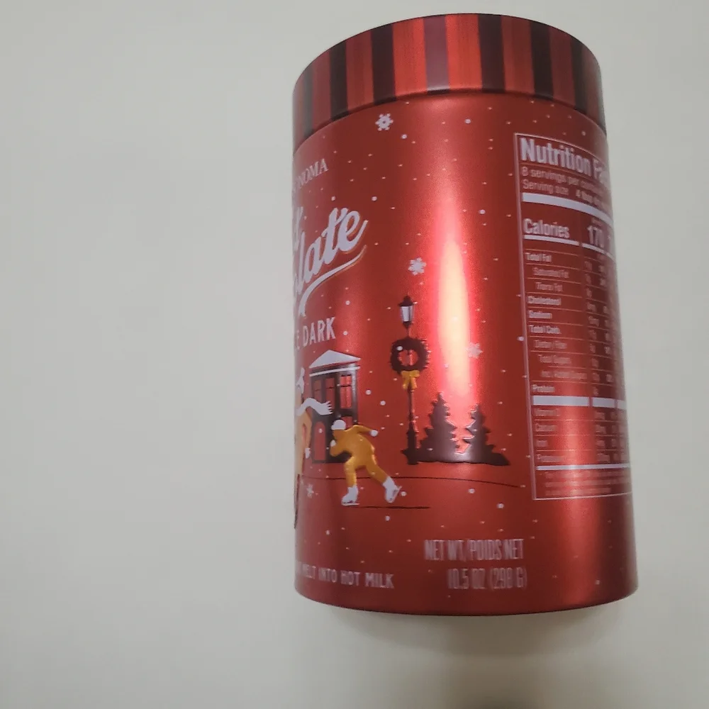 Empty Williams Sonoma Hot Chocolate Tin